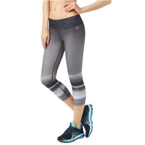 Aeropostale Womens Active Crop Athletic Track Pants, Black, NWT
